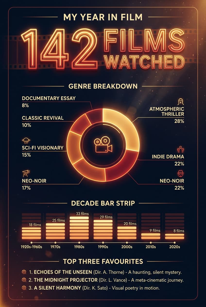 Year-in-review poster sample generated by Reelist